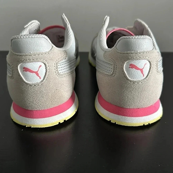 Puma Pink and Grey Sneakers Sz 6.5 - Picture 4 of 7